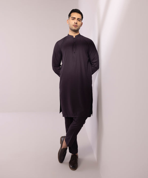 Pakistani Menswear | Sapphire | WASH & WEAR JACQUARD SUIT - Pakistani Clothes for women, in United Kingdom and United States