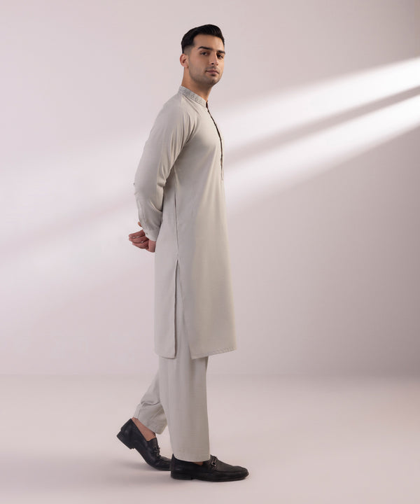 Pakistani Menswear | Sapphire | EMBROIDERED WASH & WEAR SUIT - Pakistani Clothes for women, in United Kingdom and United States