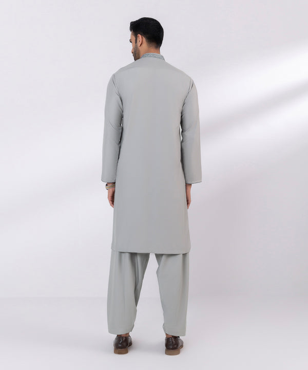 Pakistani Menswear | Sapphire | EMBROIDERED WASH & WEAR SUIT - Pakistani Clothes for women, in United Kingdom and United States