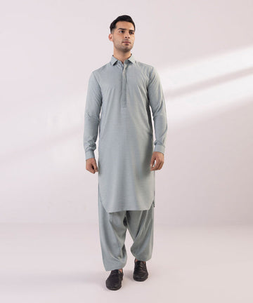 Pakistani Menswear | Sapphire | EMBROIDERED WASH & WEAR SUIT - Pakistani Clothes for women, in United Kingdom and United States