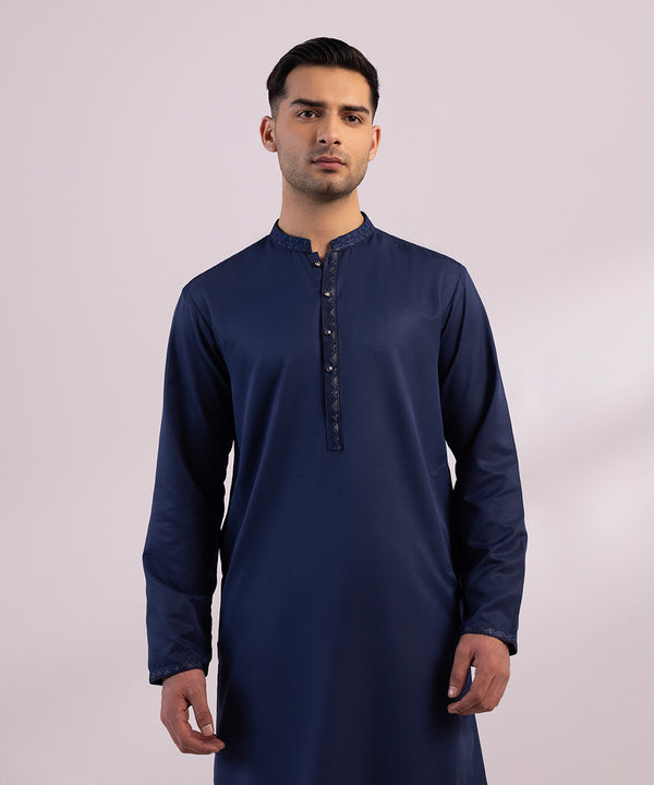 Pakistani Menswear | Sapphire | EMBROIDERED WASH & WEAR SUIT - Pakistani Clothes for women, in United Kingdom and United States