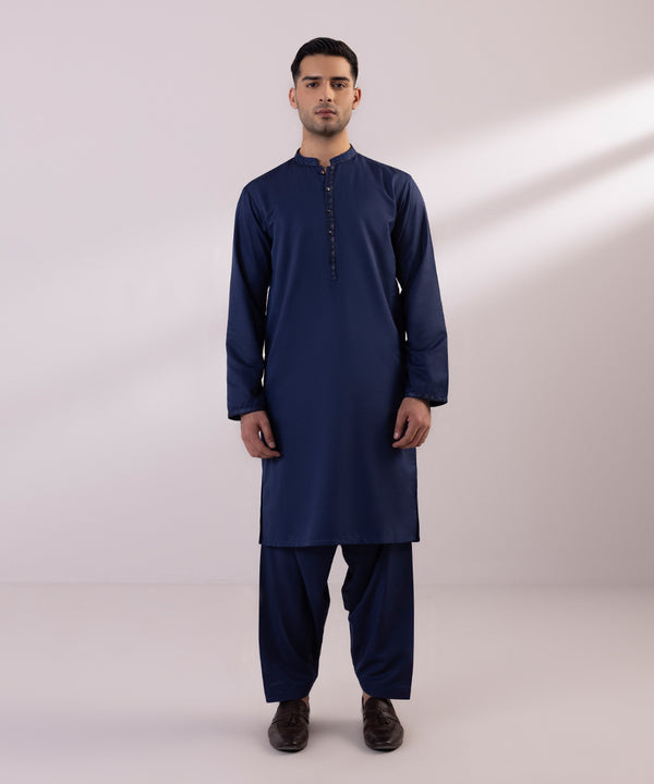 Pakistani Menswear | Sapphire | EMBROIDERED WASH & WEAR SUIT - Pakistani Clothes for women, in United Kingdom and United States