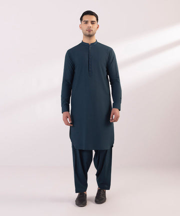 Pakistani Menswear | Sapphire | EMBROIDERED WASH & WEAR SUIT - Pakistani Clothes for women, in United Kingdom and United States