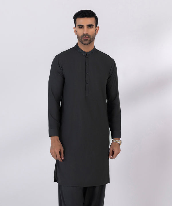 Pakistani Menswear | Sapphire | EMBROIDERED WASH & WEAR SUIT - Pakistani Clothes for women, in United Kingdom and United States