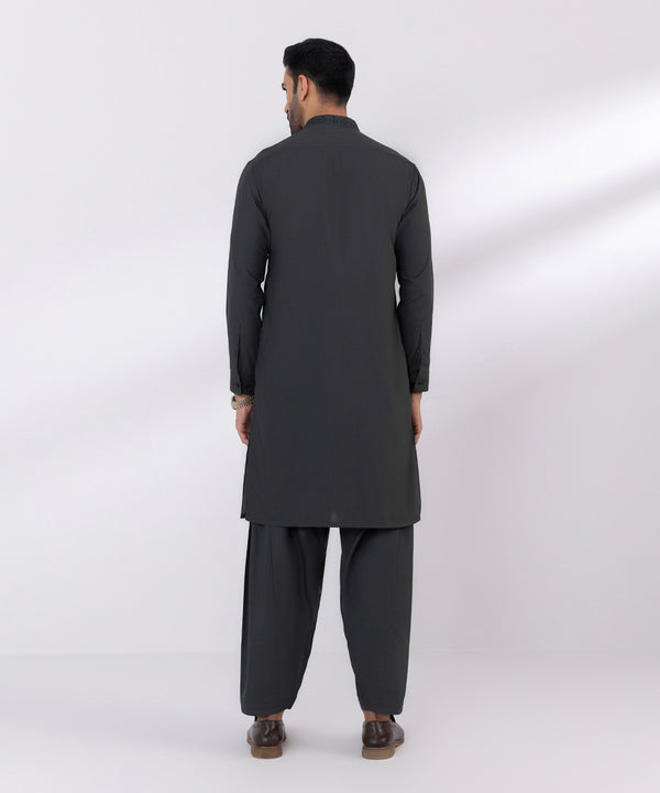 Pakistani Menswear | Sapphire | EMBROIDERED WASH & WEAR SUIT - Pakistani Clothes for women, in United Kingdom and United States