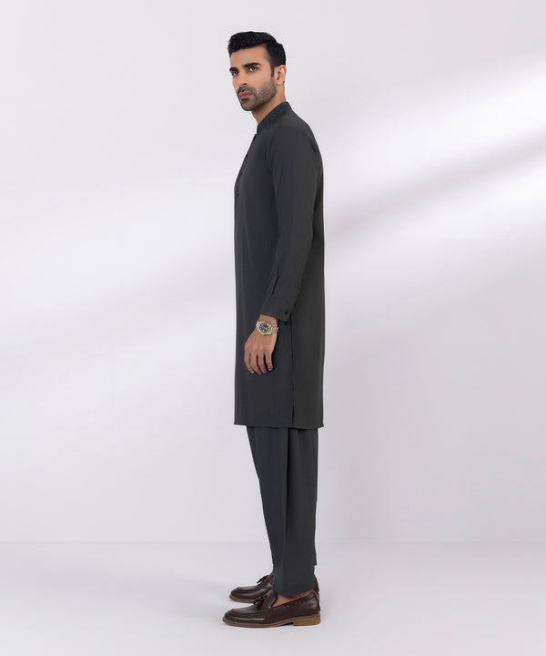 Pakistani Menswear | Sapphire | EMBROIDERED WASH & WEAR SUIT - Pakistani Clothes for women, in United Kingdom and United States