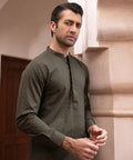 Pakistani Menswear | Sapphire | SCHIFFLI EMBROIDERED COTTON SUIT - Pakistani Clothes for women, in United Kingdom and United States