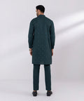 Pakistani Menswear | Sapphire | SCHIFFLI EMBROIDERED COTTON SUIT - Pakistani Clothes for women, in United Kingdom and United States