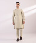 Pakistani Menswear | Sapphire | SCHIFFLI EMBROIDERED COTTON SUIT - Pakistani Clothes for women, in United Kingdom and United States