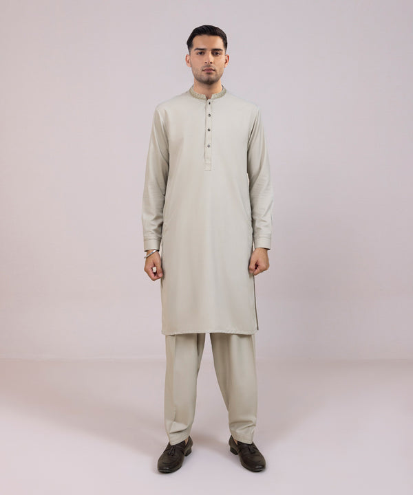 Pakistani Menswear | Sapphire | EMBROIDERED WASH & WEAR SUIT - Pakistani Clothes for women, in United Kingdom and United States