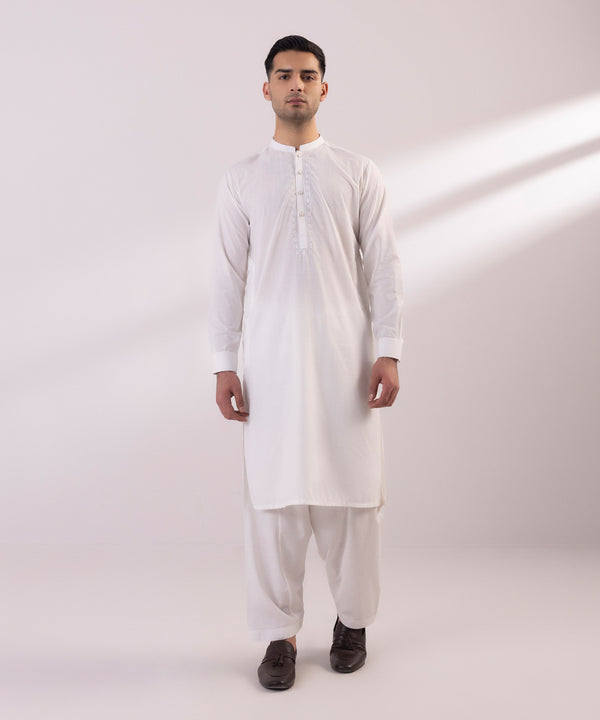 Pakistani Menswear | Sapphire | EMBROIDERED WASH & WEAR SUIT - Pakistani Clothes for women, in United Kingdom and United States