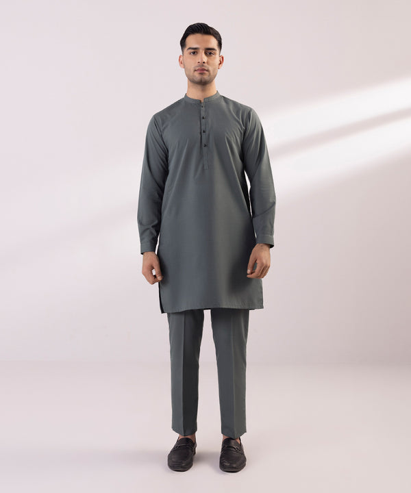 Pakistani Menswear | Sapphire | EMBROIDERED WASH & WEAR SUIT - Pakistani Clothes for women, in United Kingdom and United States