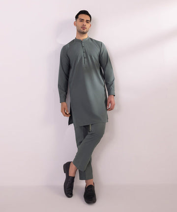 Pakistani Menswear | Sapphire | EMBROIDERED WASH & WEAR SUIT - Pakistani Clothes for women, in United Kingdom and United States