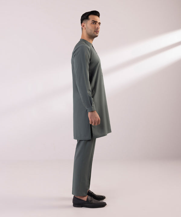 Pakistani Menswear | Sapphire | EMBROIDERED WASH & WEAR SUIT - Pakistani Clothes for women, in United Kingdom and United States