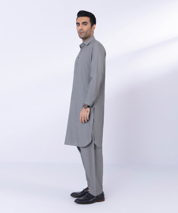 Pakistani Menswear | Sapphire | TEXTURED WASH & WEAR SUIT - Pakistani Clothes for women, in United Kingdom and United States