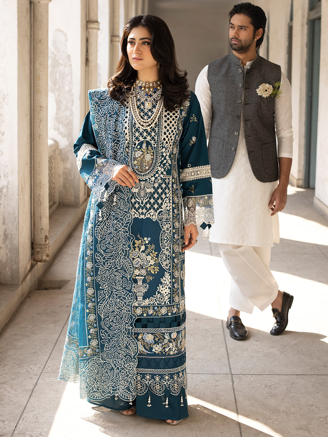 Mahnur | Mahrukh Luxury Lawn 24 | SERENE - Pakistani Clothes for women, in United Kingdom and United States