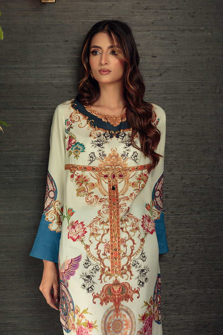 Shamaeel Ansari | Daily Pret Wear | ECK-12 - Hoorain Designer Wear - Pakistani Ladies Branded Stitched Clothes in United Kingdom, United states, CA and Australia