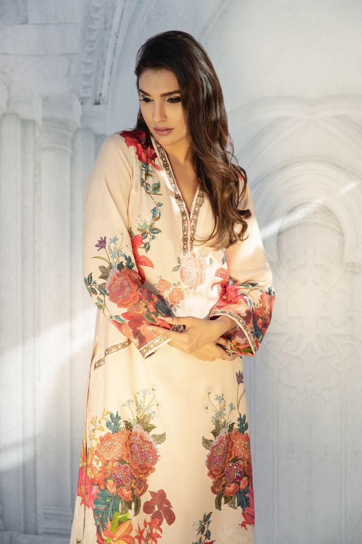 Shamaeel Ansari | Daily Pret Wear | ECK - 01 - Hoorain Designer Wear - Pakistani Ladies Branded Stitched Clothes in United Kingdom, United states, CA and Australia