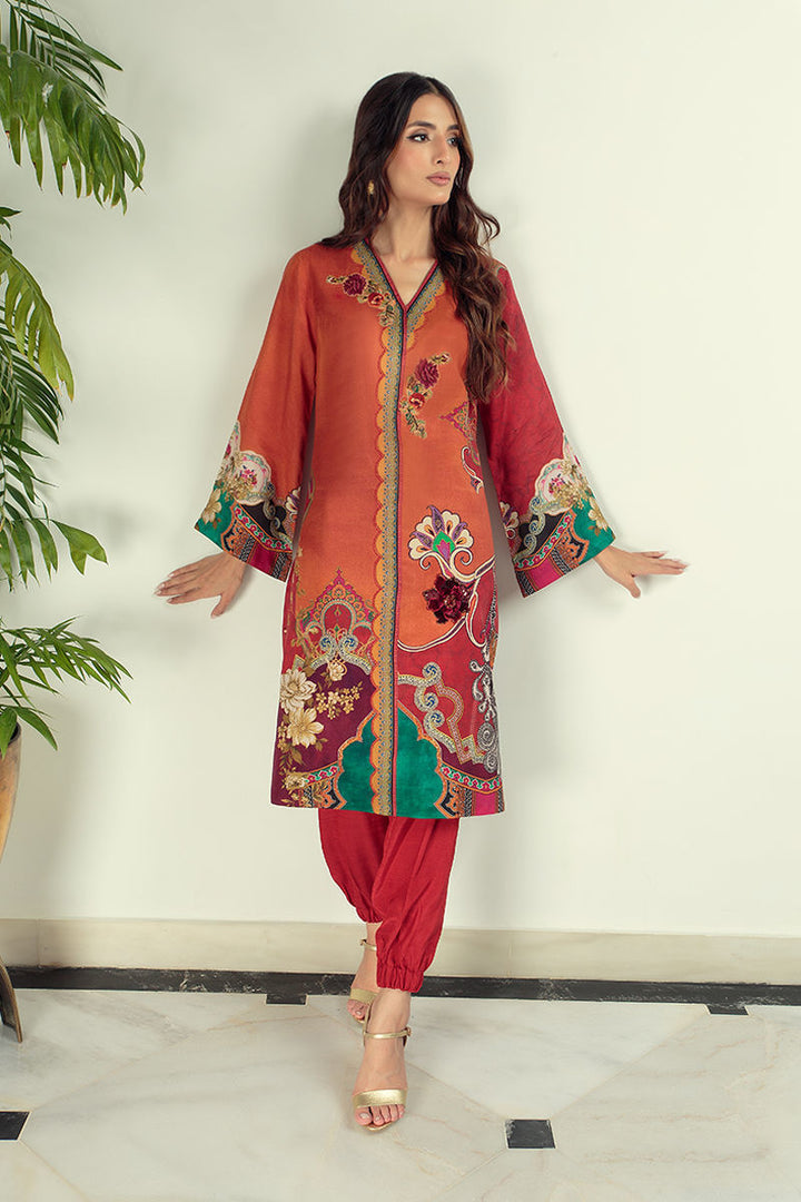 Shamaeel Ansari | Daily Pret Wear | ECK-07 - Hoorain Designer Wear - Pakistani Ladies Branded Stitched Clothes in United Kingdom, United states, CA and Australia