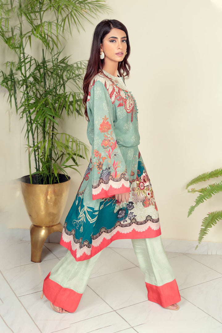 Shamaeel Ansari | Daily Pret Wear | ECK - 16 - Hoorain Designer Wear - Pakistani Ladies Branded Stitched Clothes in United Kingdom, United states, CA and Australia