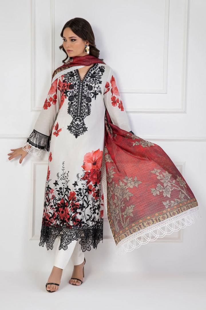 Shamaeel Ansari | Lawn 24 | LV114 - Hoorain Designer Wear - Pakistani Ladies Branded Stitched Clothes in United Kingdom, United states, CA and Australia