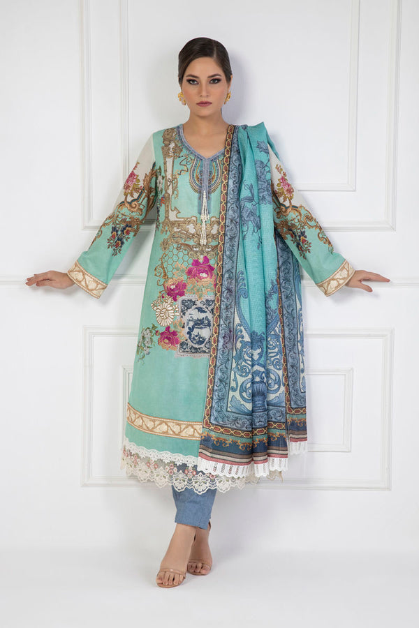 Shamaeel Ansari | Lawn 24 | LV112 - Hoorain Designer Wear - Pakistani Ladies Branded Stitched Clothes in United Kingdom, United states, CA and Australia