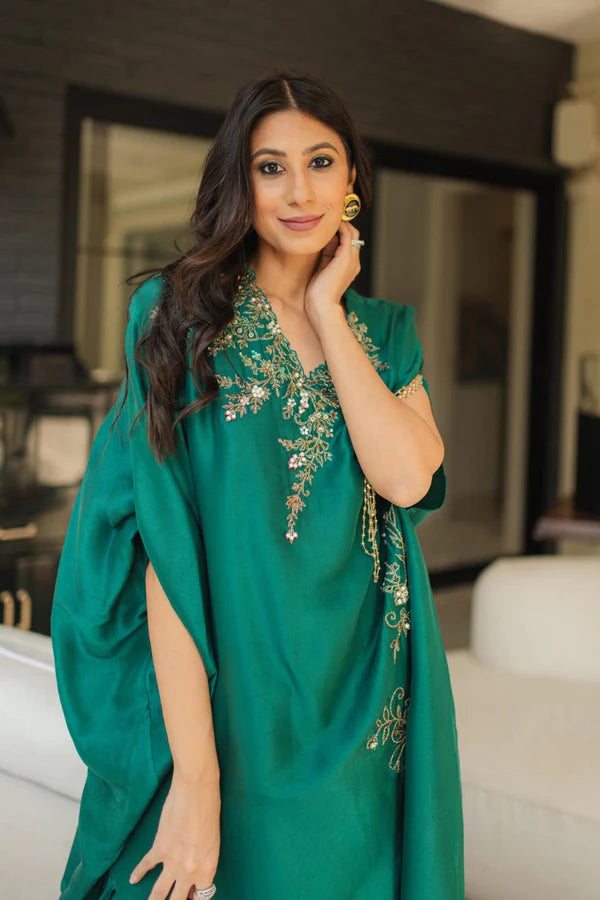 Jeem | Luxury Pret | SIA GREEN - Hoorain Designer Wear - Pakistani Ladies Branded Stitched Clothes in United Kingdom, United states, CA and Australia