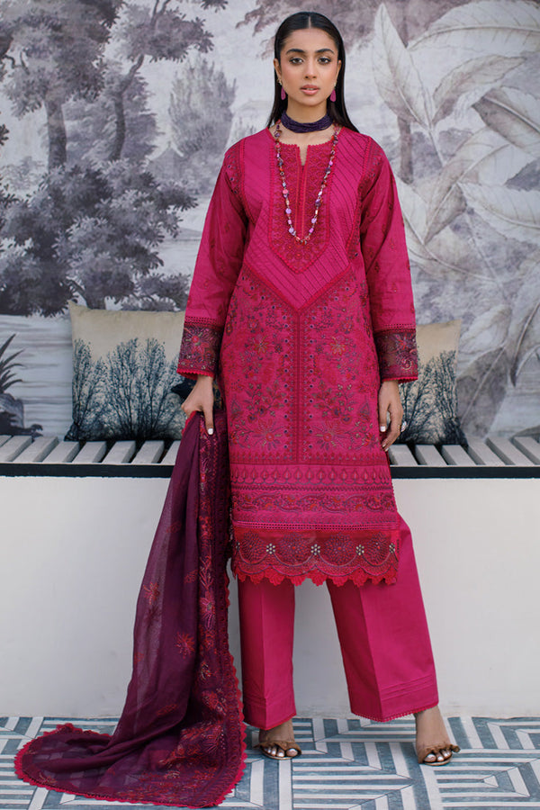 Marjjan | Cylena Luxury Lawn | SMC-172 - Hoorain Designer Wear - Pakistani Designer Clothes for women, in United Kingdom, United states, CA and Australia