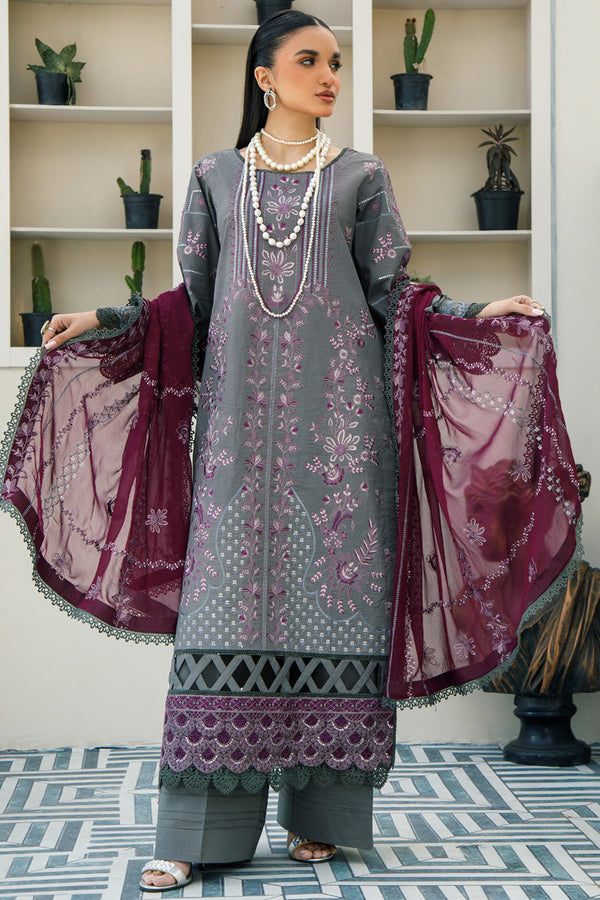 Marjjan | Cylena Luxury Lawn | SMC-174 - Hoorain Designer Wear - Pakistani Designer Clothes for women, in United Kingdom, United states, CA and Australia