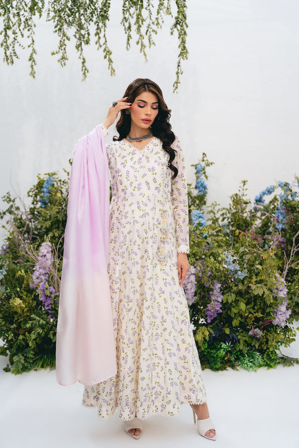 Vintage | Eid Edit 24 | Noor Anarkali - Hoorain Designer Wear - Pakistani Ladies Branded Stitched Clothes in United Kingdom, United states, CA and Australia