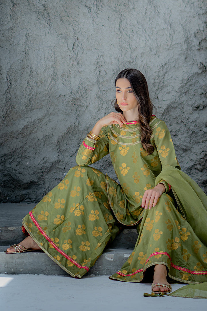 Ego | Diva Premium | CHARMED 3 PIECE - Hoorain Designer Wear - Pakistani Ladies Branded Stitched Clothes in United Kingdom, United states, CA and Australia