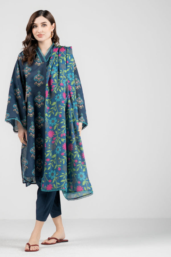 Ego | Eid Edit | PERIWINKLE 3 PIECE - Hoorain Designer Wear - Pakistani Ladies Branded Stitched Clothes in United Kingdom, United states, CA and Australia