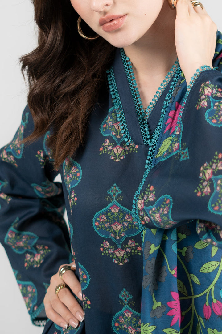 Ego | Eid Edit | PERIWINKLE 3 PIECE - Hoorain Designer Wear - Pakistani Ladies Branded Stitched Clothes in United Kingdom, United states, CA and Australia