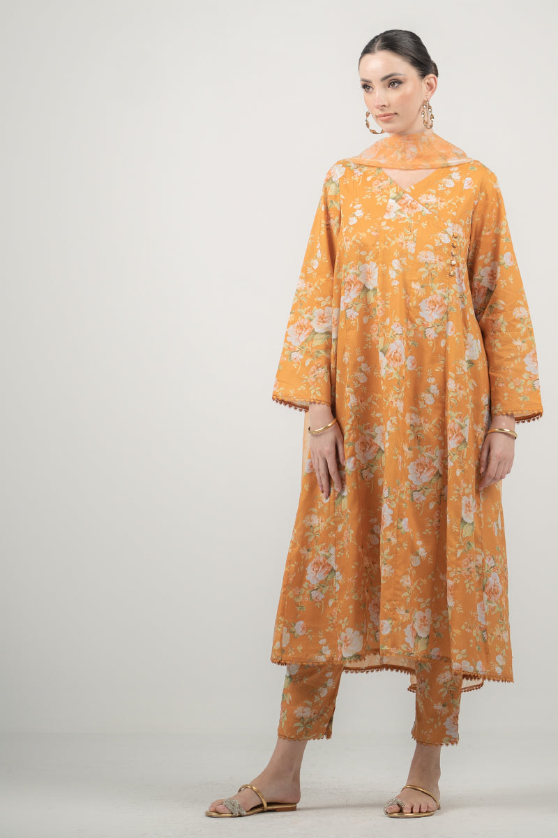 Ego | Eid Edit | APRICOT 3 PIECE - Pakistani Clothes for women, in United Kingdom and United States