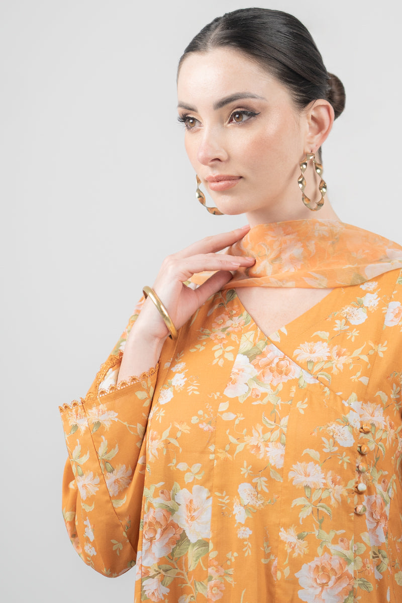 Ego | Eid Edit | APRICOT 3 PIECE - Pakistani Clothes for women, in United Kingdom and United States