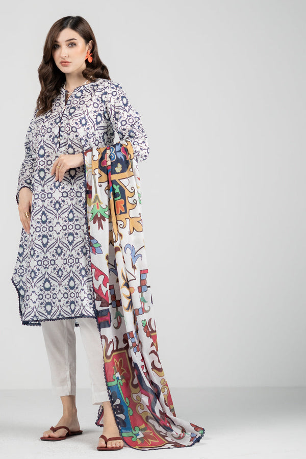 Ego | Eid Edit | POTTERY 3 PIECE - Hoorain Designer Wear - Pakistani Ladies Branded Stitched Clothes in United Kingdom, United states, CA and Australia