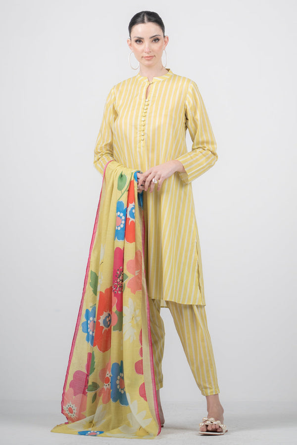 Ego | Eid Edit | VANILLA 3 PIECE - Hoorain Designer Wear - Pakistani Ladies Branded Stitched Clothes in United Kingdom, United states, CA and Australia