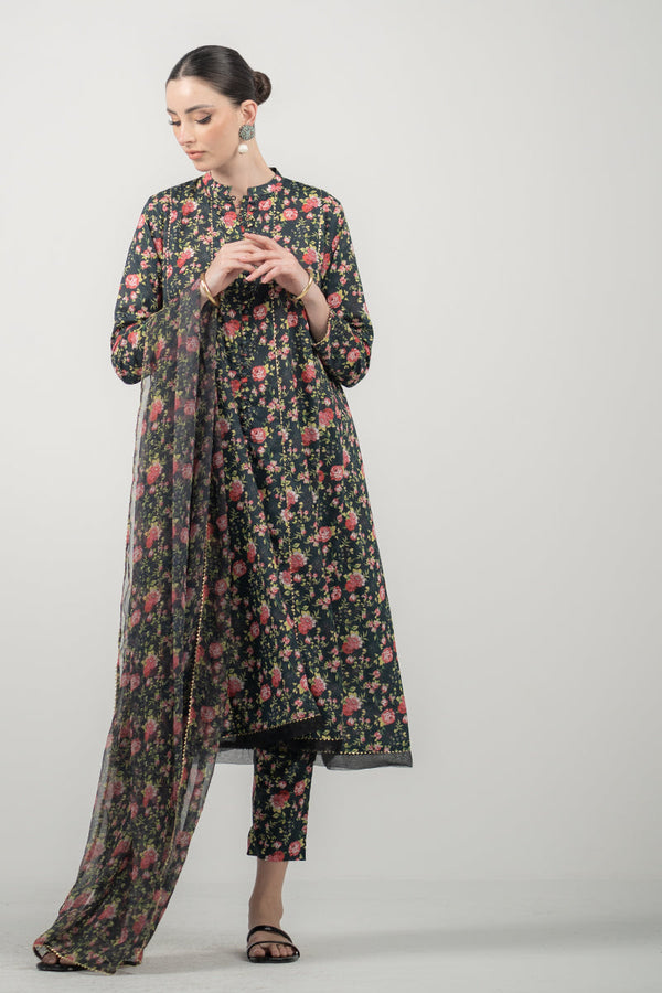 Ego | Eid Edit | ROSES 3 PIECE - Hoorain Designer Wear - Pakistani Ladies Branded Stitched Clothes in United Kingdom, United states, CA and Australia