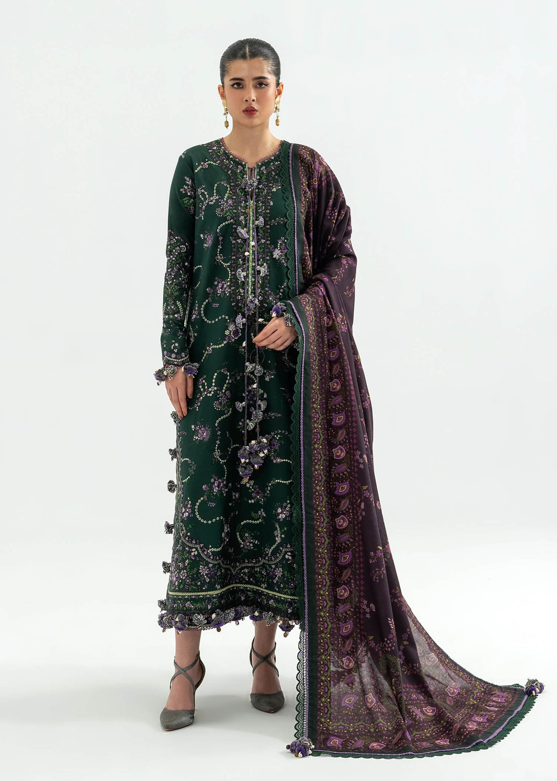 Hussain Rehar Khaddar 25 | Pakistani Designer Dresses UK Tagged "Bottle Green" Hoorain Designer Wear Hussain Rehar Khaddar 25 | Pakistani Designer Dresses UK Tagged "Bottle Green" Hoorain Designer Wear