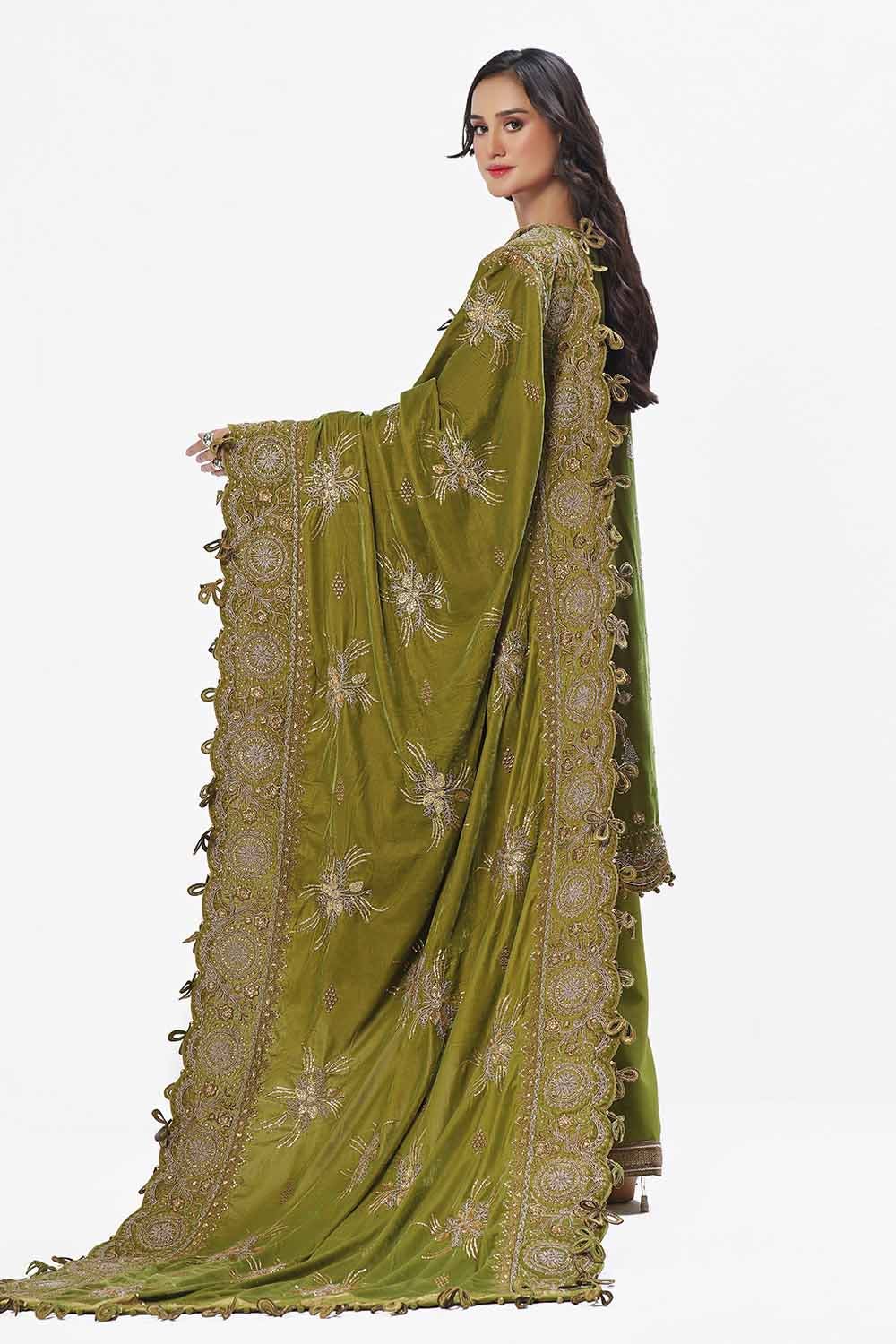 Gul Ahmed | Winter Collection 24 | Velvet Dupatta WV-42007