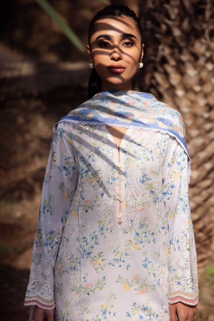Zaha | Lawn 24 | AYSEL (ZL24-03 B) - Hoorain Designer Wear - Pakistani Ladies Branded Stitched Clothes in United Kingdom, United states, CA and Australia
