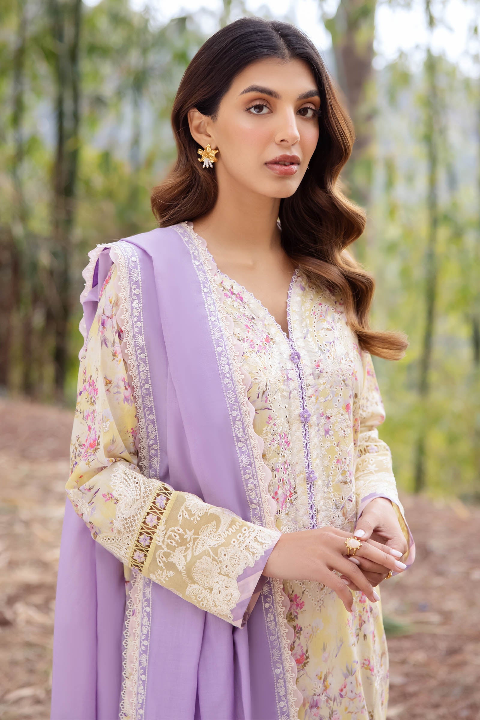 Zaha | Lawn 24 | SEZEM (ZL24-13 A) - Pakistani Clothes for women, in United Kingdom and United States