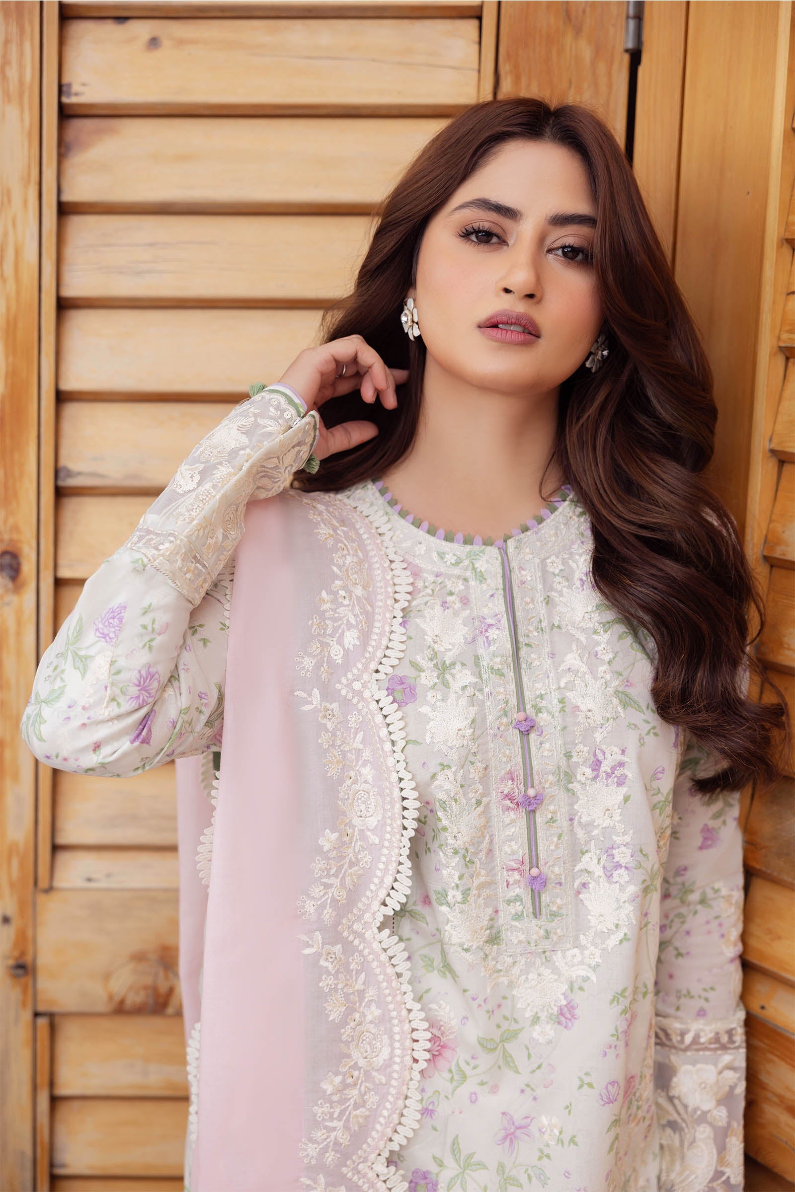 Zaha | Lawn 24 | LEYLA (ZL24-12 B) - Pakistani Clothes for women, in United Kingdom and United States