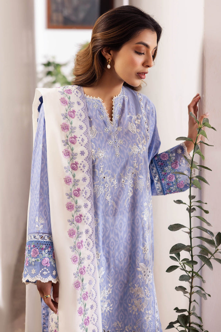 Zaha | Lawn 24 | NARINA (ZL24-15 B) - Hoorain Designer Wear - Pakistani Ladies Branded Stitched Clothes in United Kingdom, United states, CA and Australia