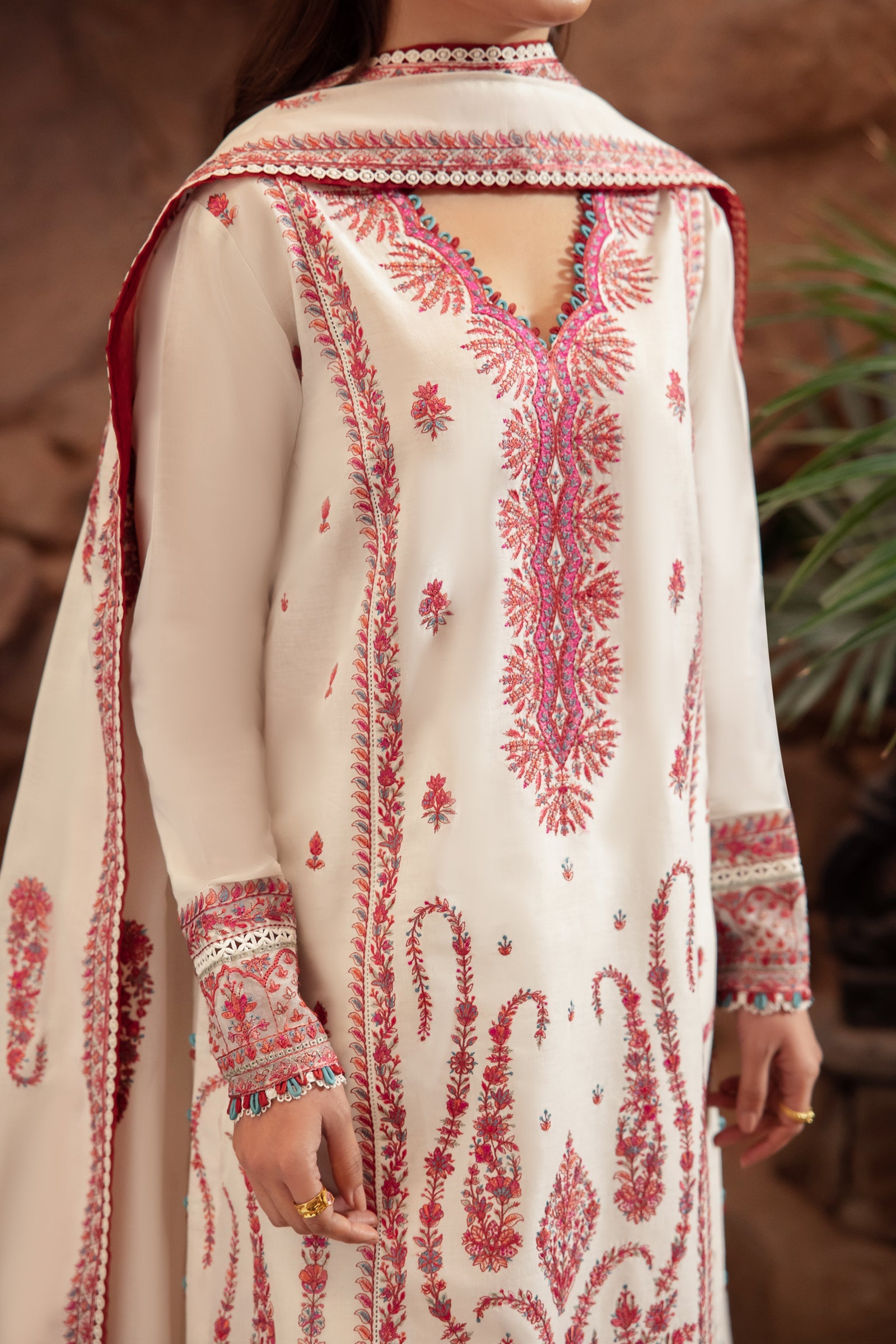 Zaha | Lawn 24 | ELANIA (ZL24-09 A) - Pakistani Clothes for women, in United Kingdom and United States