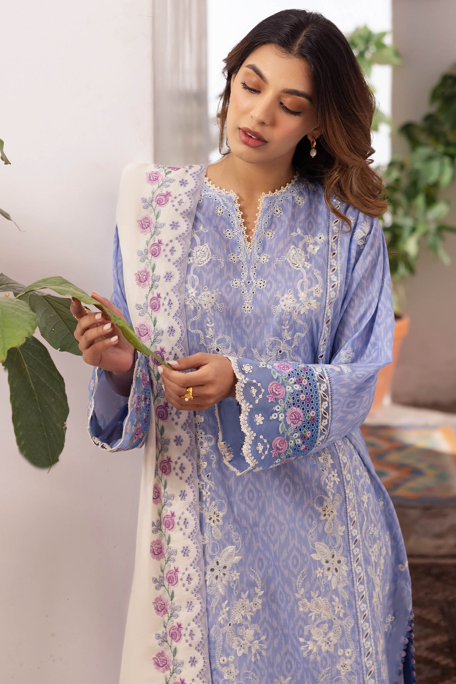 Zaha | Lawn 24 | NARINA (ZL24-15 B) - Pakistani Clothes for women, in United Kingdom and United States