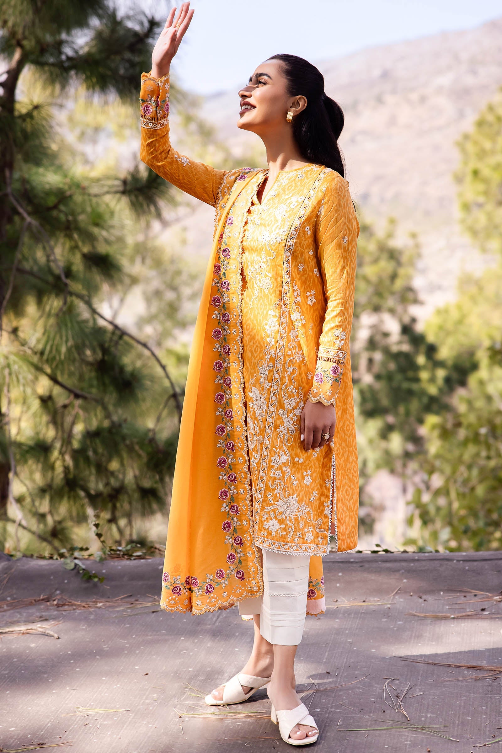 Zaha | Lawn 24 | NARINA (ZL24-15 A) - Pakistani Clothes for women, in United Kingdom and United States