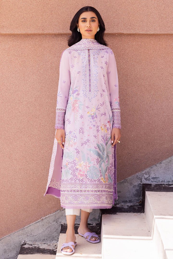 Zaha | Lawn 24 | ELA (ZL24-01 A) - Hoorain Designer Wear - Pakistani Ladies Branded Stitched Clothes in United Kingdom, United states, CA and Australia