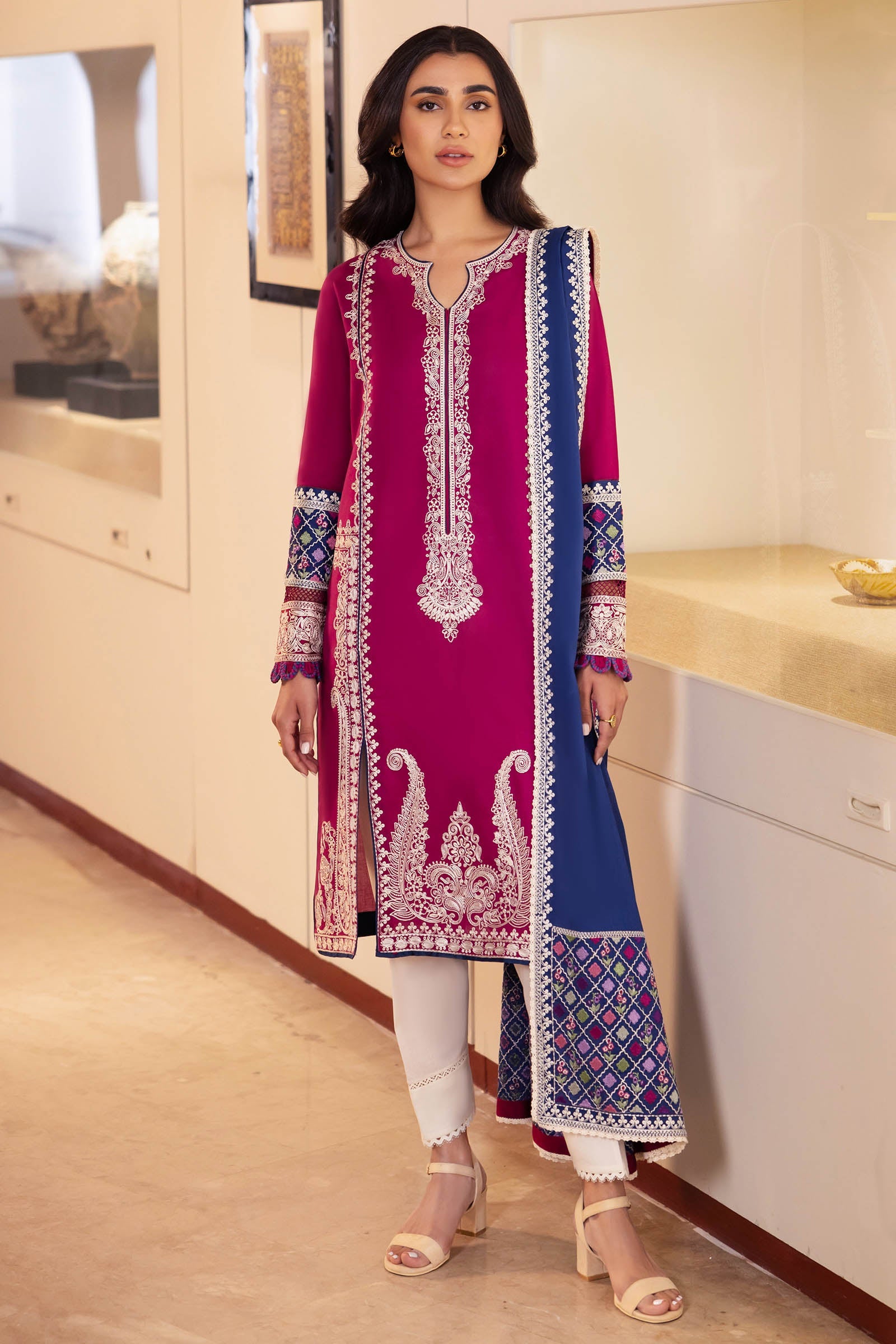 Zaha | Lawn 24 | FERYA (ZL24-06 B) - Pakistani Clothes for women, in United Kingdom and United States