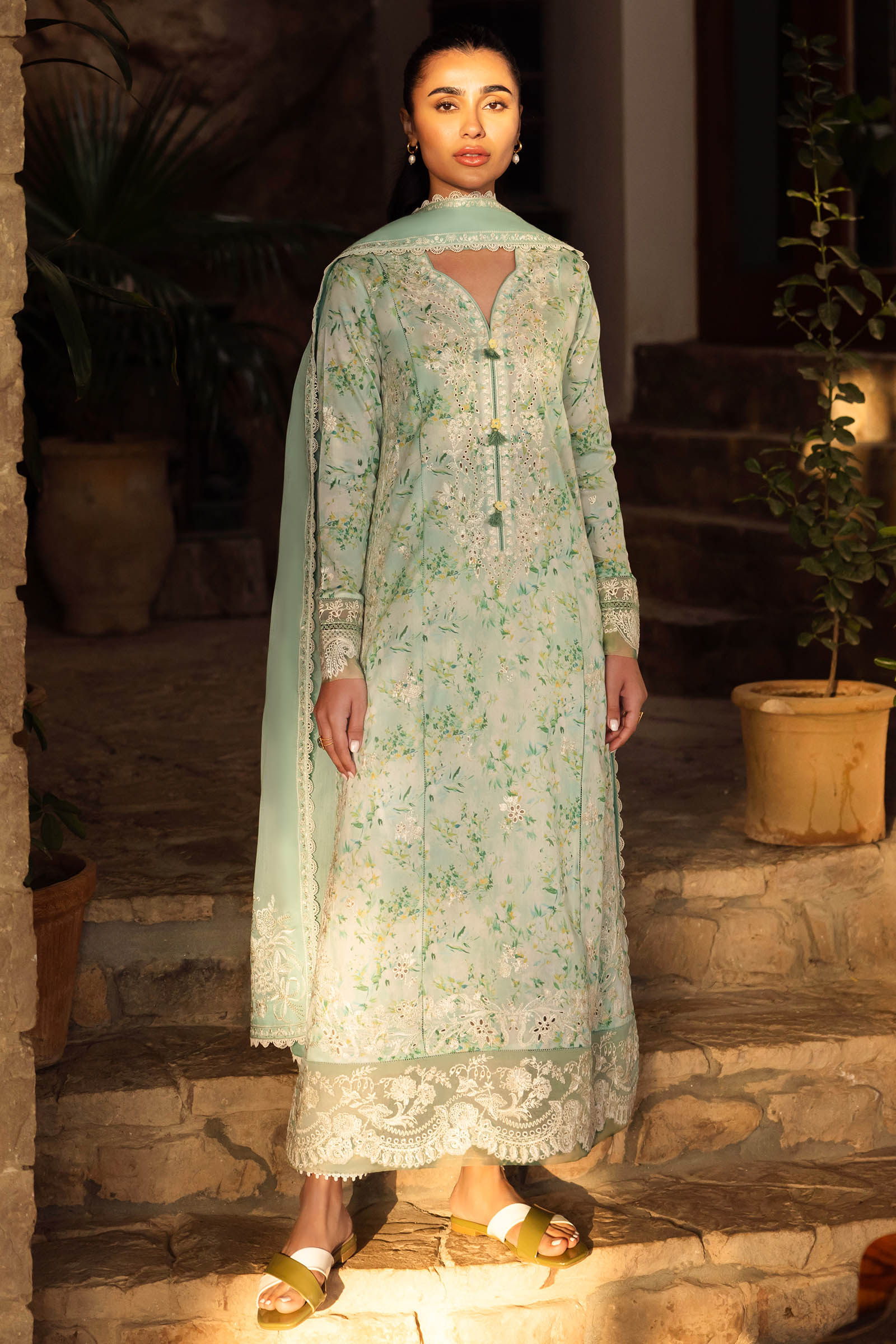 Zaha | Lawn 24 | SEZEM (ZL24-13 B) - Pakistani Clothes for women, in United Kingdom and United States